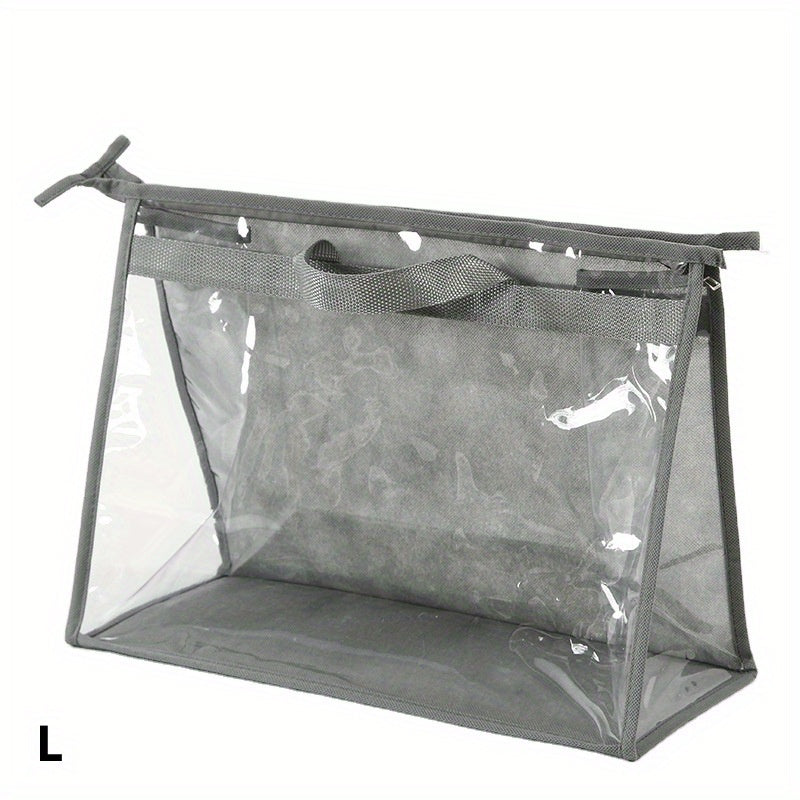 Clear Handbag Dust Bags Zipper Hanging Storage Organizer