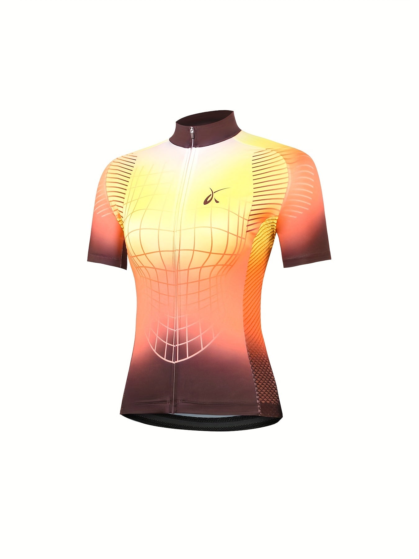 Women's Cycling Jersey Short Sleeve Sports Top Zip Moisture Wicking