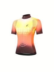 Women's Cycling Jersey Short Sleeve Sports Top Zip Moisture Wicking