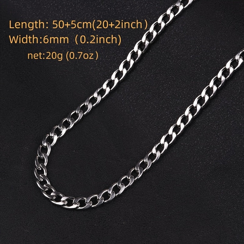 Titanium Steel Necklace For Dad Father's Day Gift