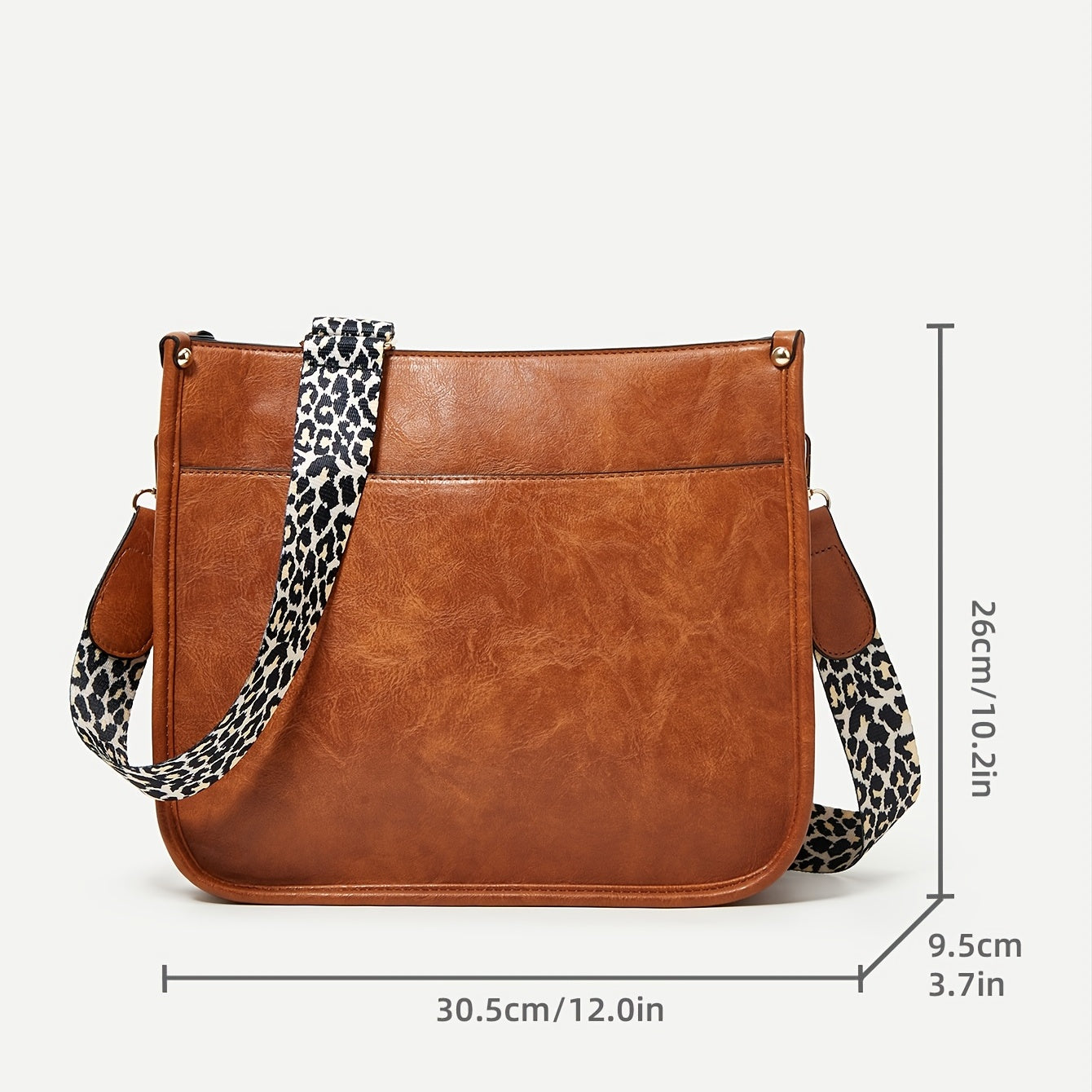 Classic Shoulder Bag Large Capacity Travel Bag With Side Zipper Pocket