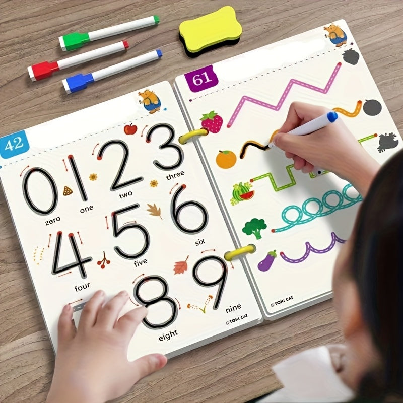 Pen Control Exercises Workbook for Kids: Shapes, Numbers, Drawing Activities
