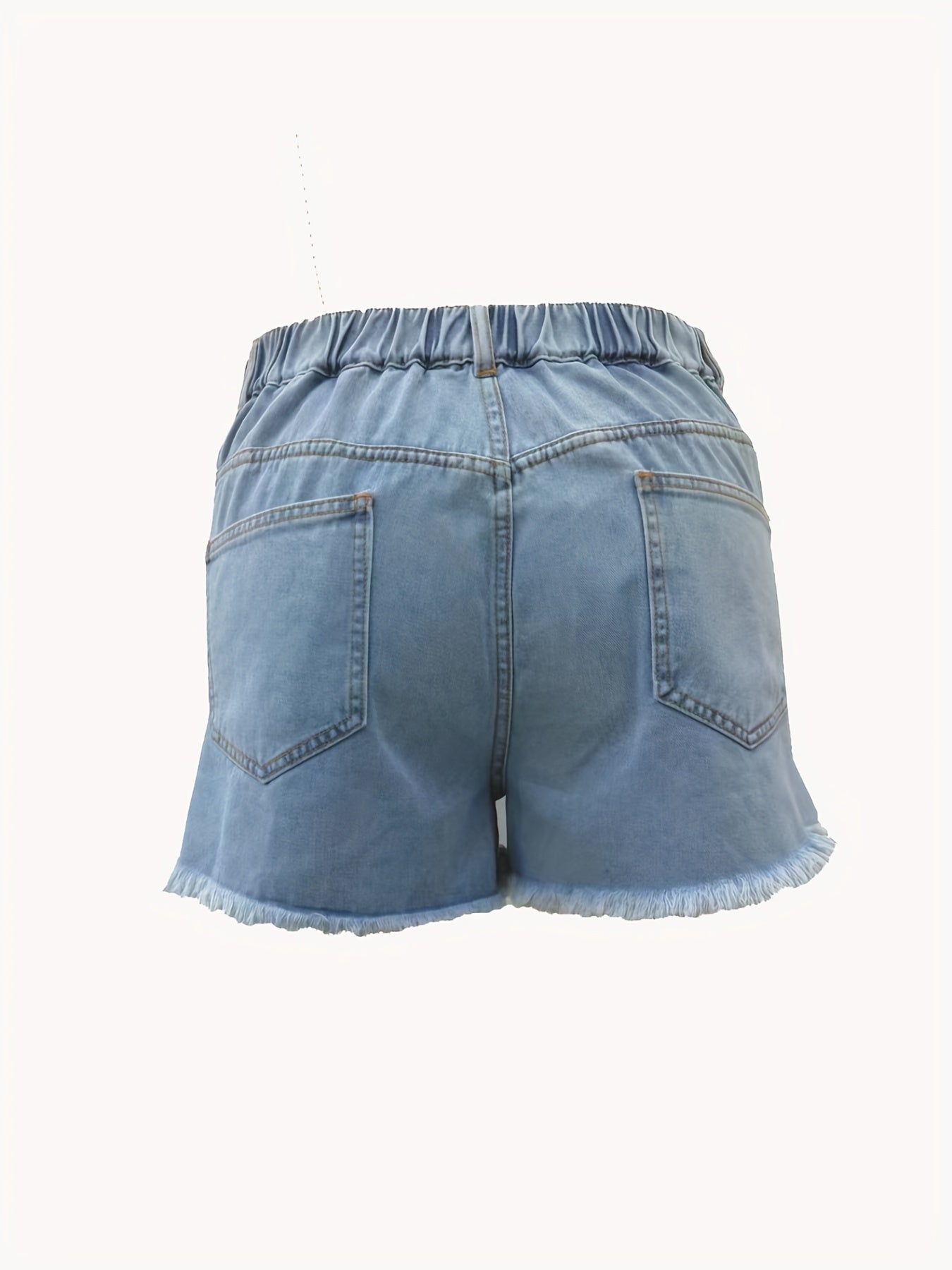  Casual Denim Shorts With Pockets