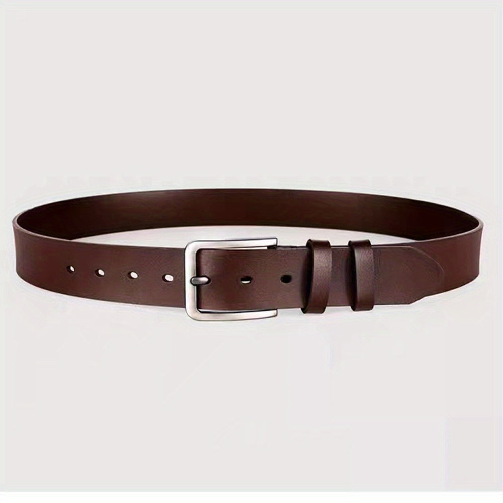 PU Leather Buckle Vintage Belt Men's Antique Jeans Casual Middle aged Joker Belt