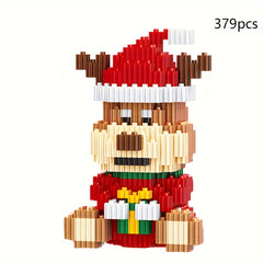 Snowman Assembly Building Blocks Educational Toy Christmas Gift