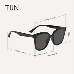 TIJN Oversized Square Polarized Sunglasses UV400 for Women