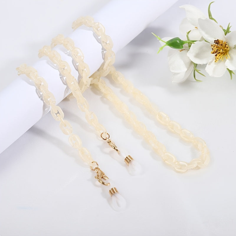Acrylic Vintage Glasses Chain Mask Lanyard Necklace Women