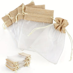 30pcs Mini Drawstring Organza Bags Halloween Wedding Favors