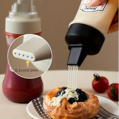 350ML Sauce Squeeze Bottle Five Hole Plastic Ketchup Bottle