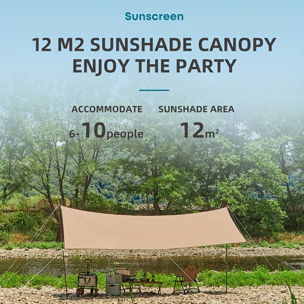 Waterproof Camping Canopy Tent - Portable Oxford Cloth Canopy