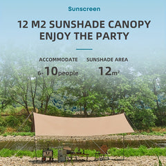 Waterproof Camping Canopy Tent - Portable Oxford Cloth Canopy