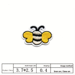 Insect Series Cartoon Embroidery Patch Bee Butterfly Ironing Patch