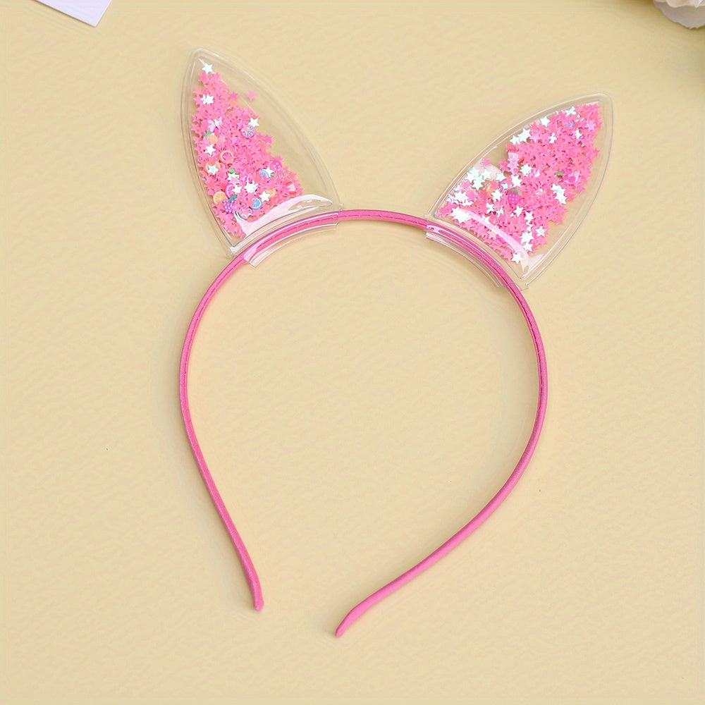 Glitter Star Sequin Inlaid Headband for Baby Girls