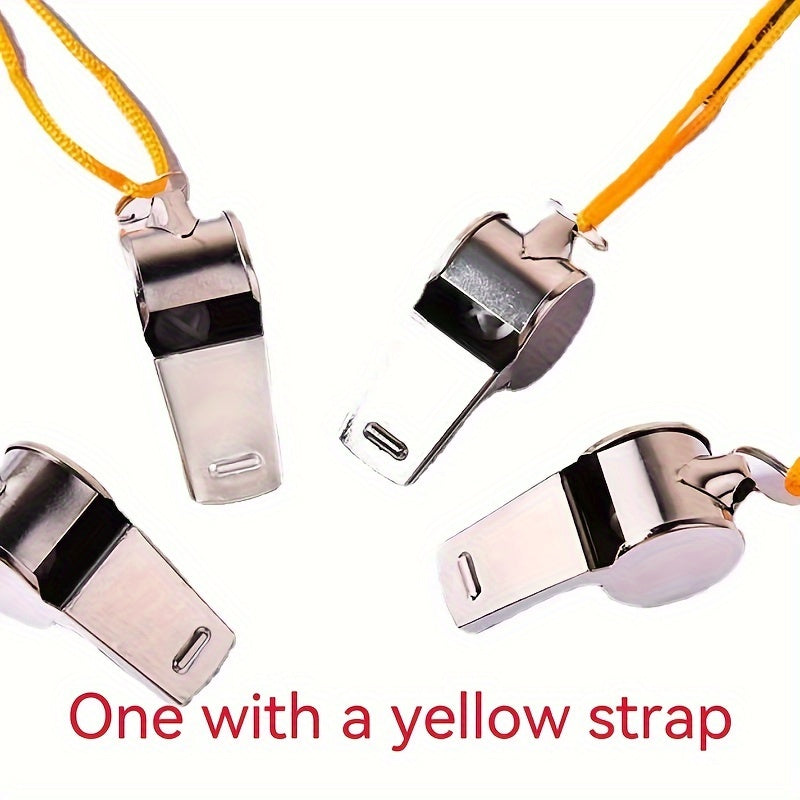 Stainless Steel Referee Whistle Sports Lanyard