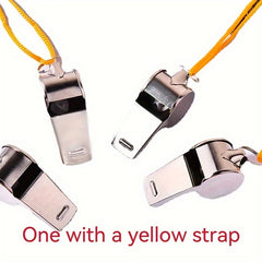 Stainless Steel Referee Whistle Sports Lanyard