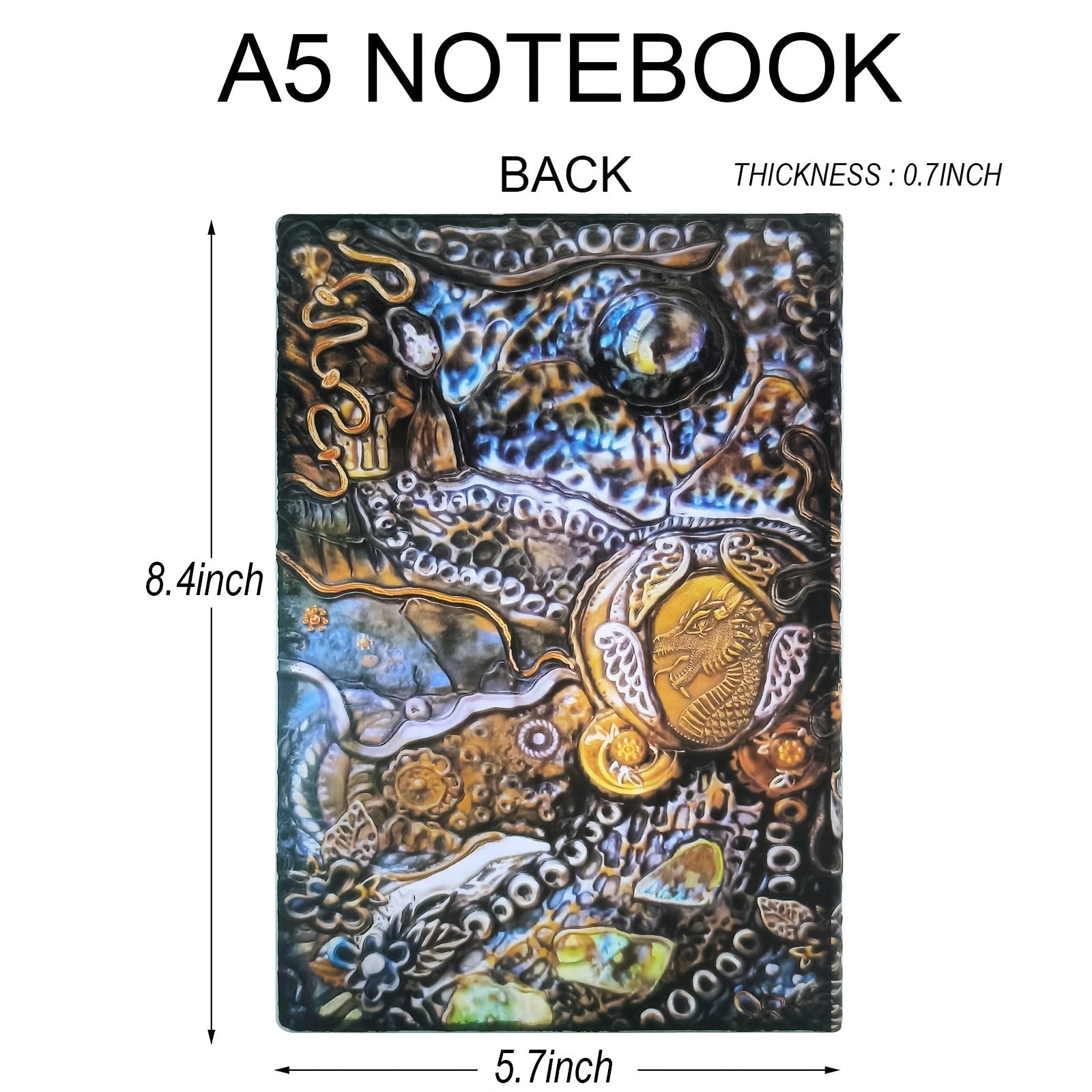 Vintage European Style PU Leather Notebook - Business Gift or Office Accessory