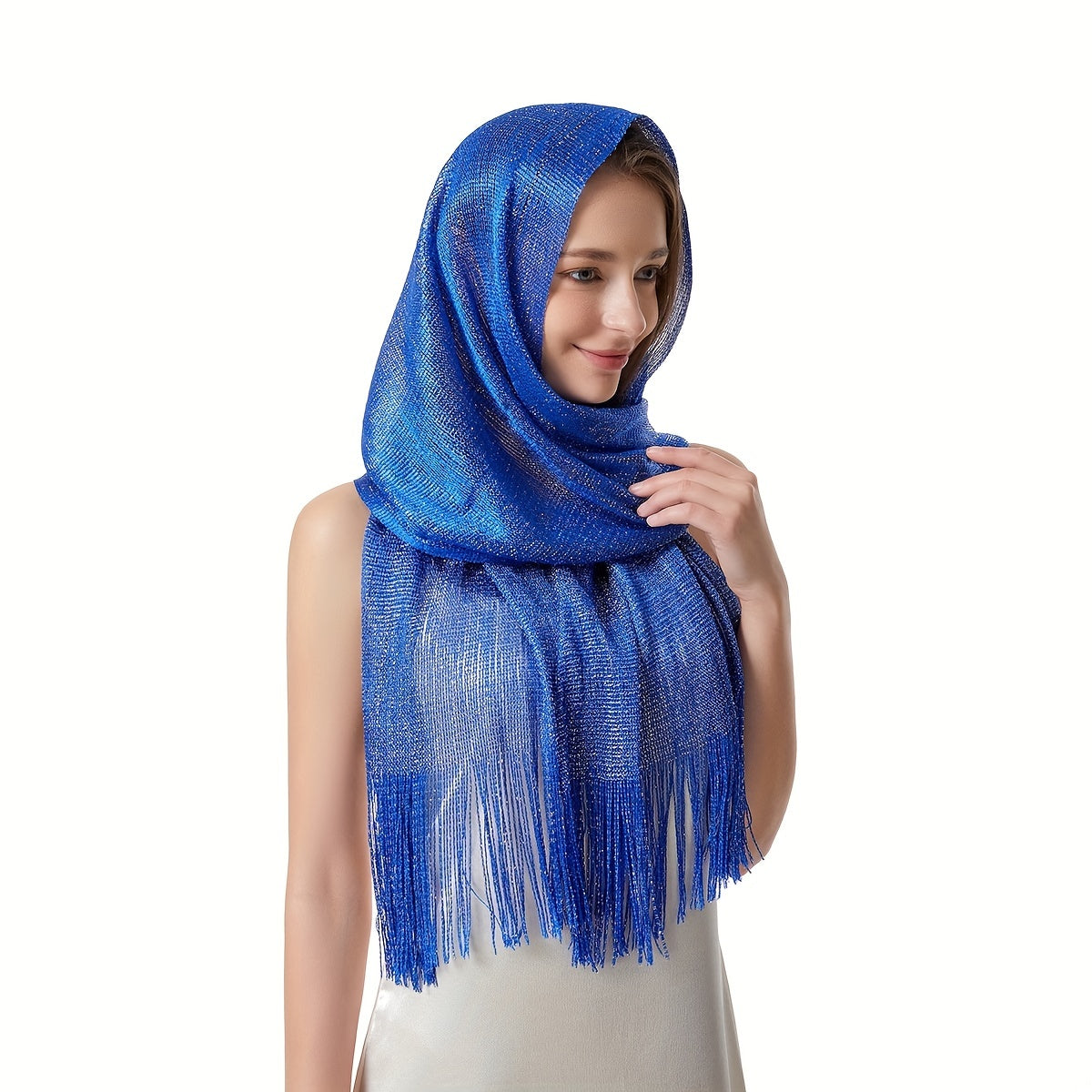 Metallic Shawl Wrap Scarf for Evening Party Dresses