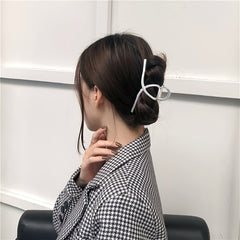 Metal Twist Hair Claw Ponytail Holder Shark Claw Hair Accessories For Women
