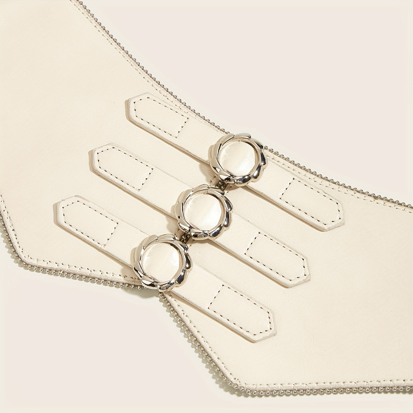 3 Buckle Elastic Wide Belt Women Corset Waistband