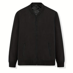 Men's Lightweight Baseball Collar Zipper Jacket Coat