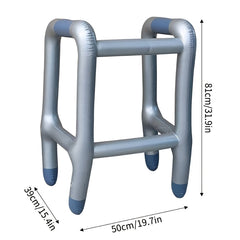 Inflatable Walking Aid Cane Costume Set for Halloween Pranks