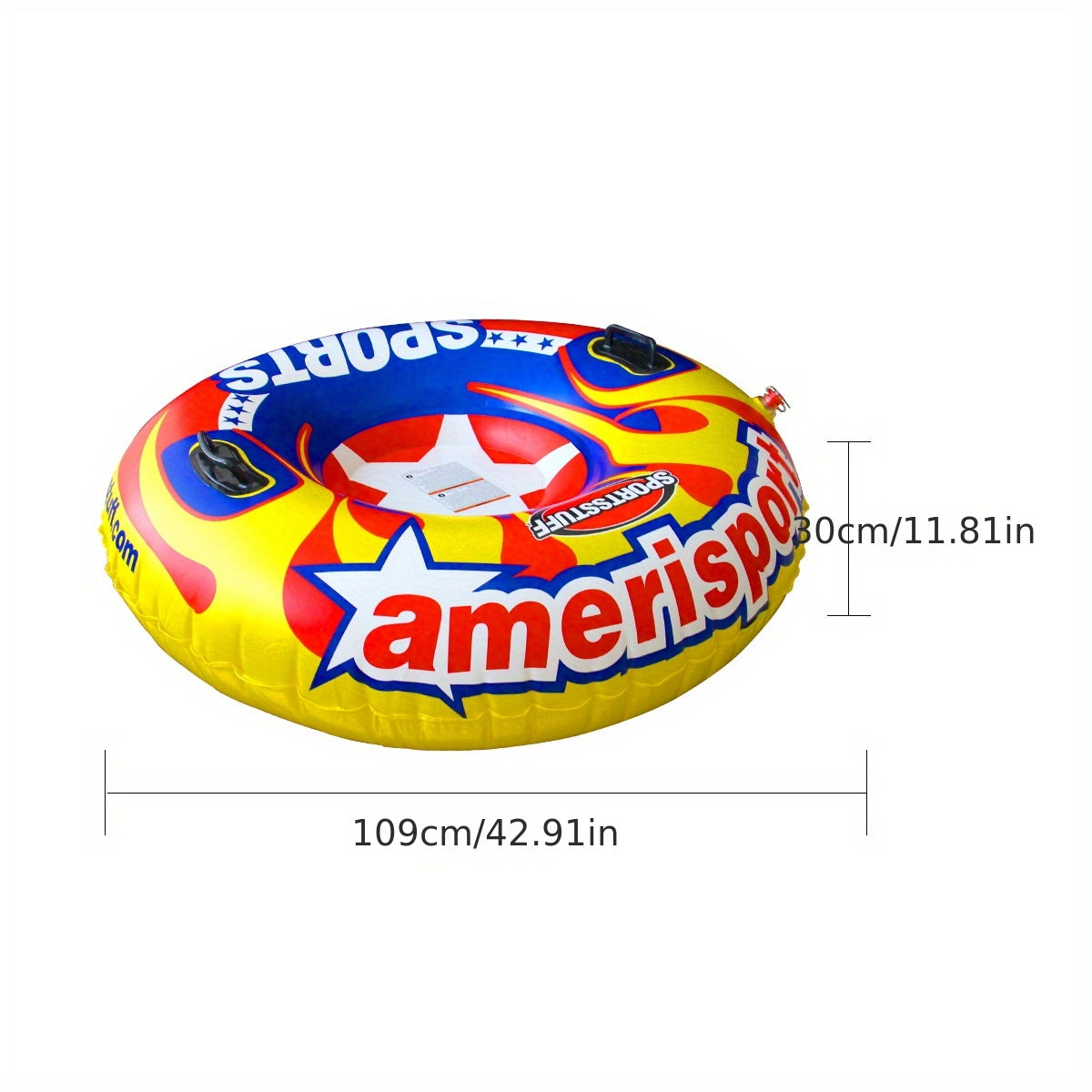 Christmas Snow Tube Inflatable Snow Sled For 2 Persons