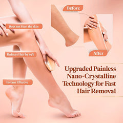 Crystal Hair Eraser Reusable Hair Remover Painless Exfoliation Tool