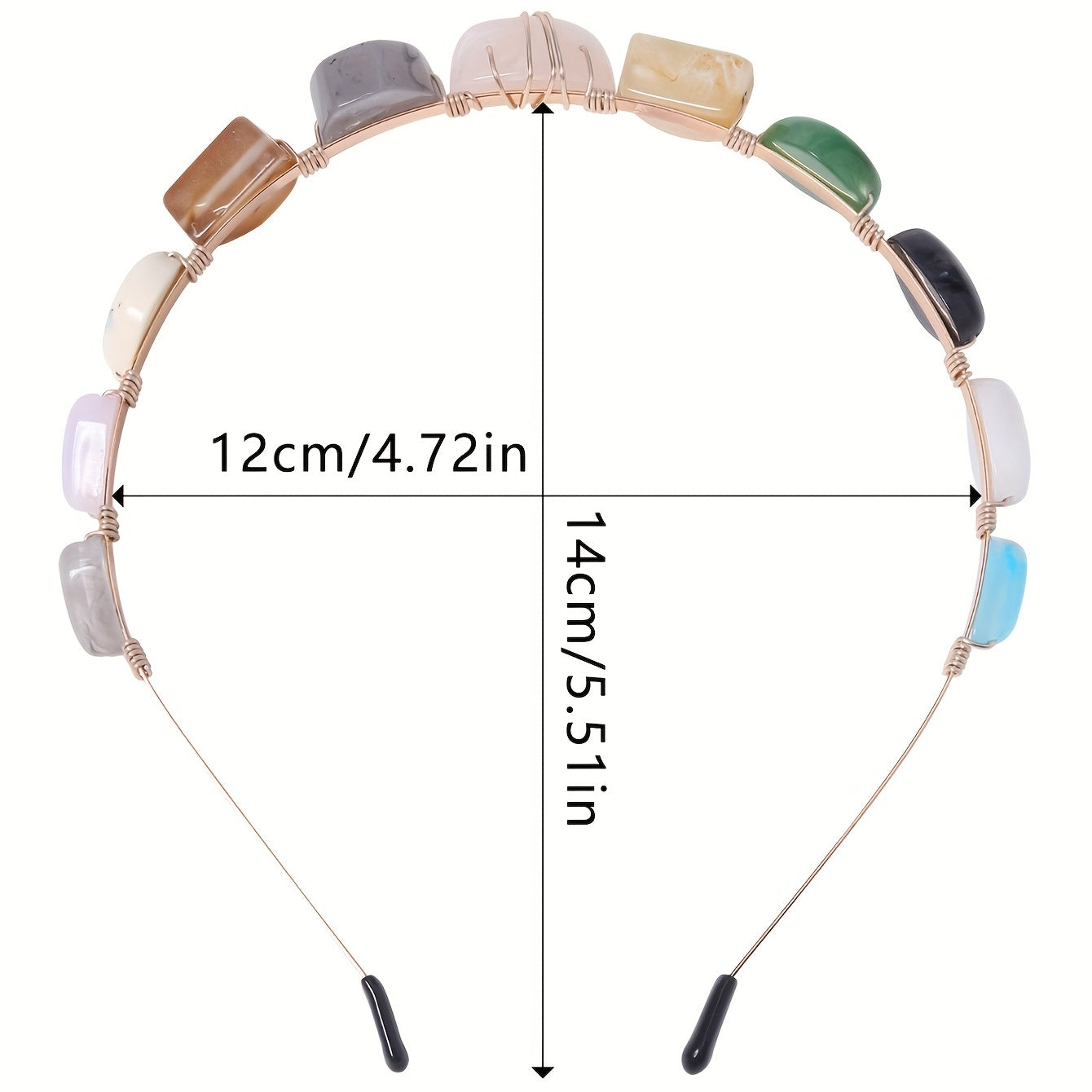 Boho Resin Crystal Headband Hair Band Women Girls Hair Accessories
