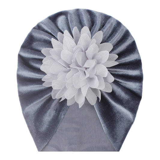 Chiffon Flower Baby Headscarf Hat - For Baby