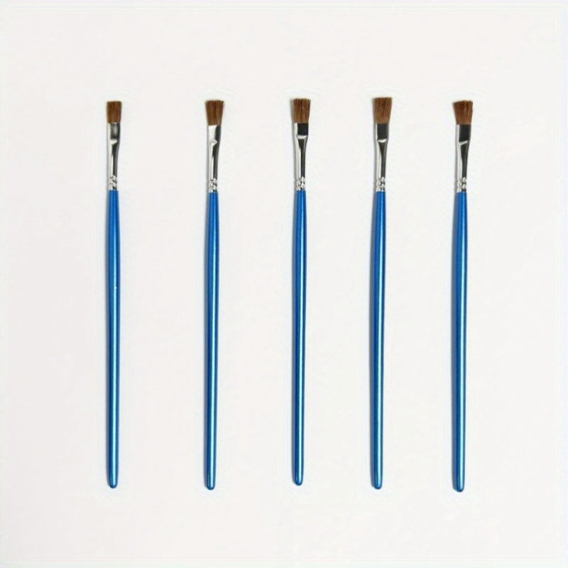 Large Flat Head Brush with Nylon Bristles & Wooden Handle