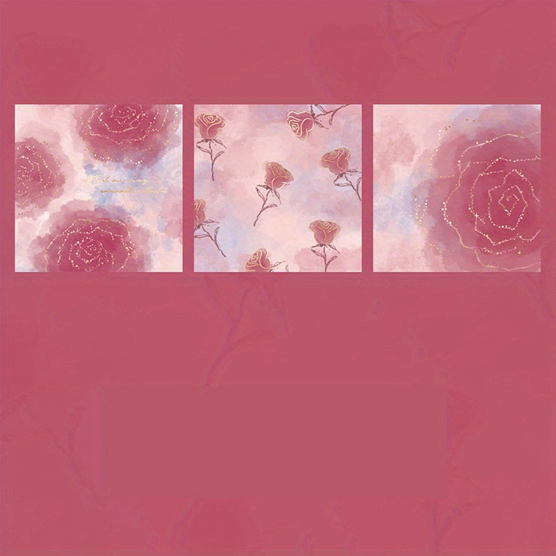 Mist Rose Notes Bronzing Bouquet Journal Diary