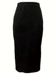 Back Split Bodycon Skirt for Women