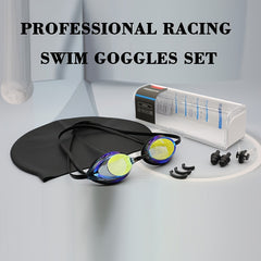 JUNHAINS Silicone Waterproof Anti-Fog Swimming Goggles UV Resistant