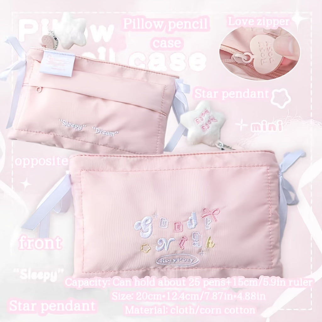 Large Capacity Pillow Pencil Case Stationery Storage