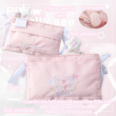 Large Capacity Pillow Pencil Case Stationery Storage