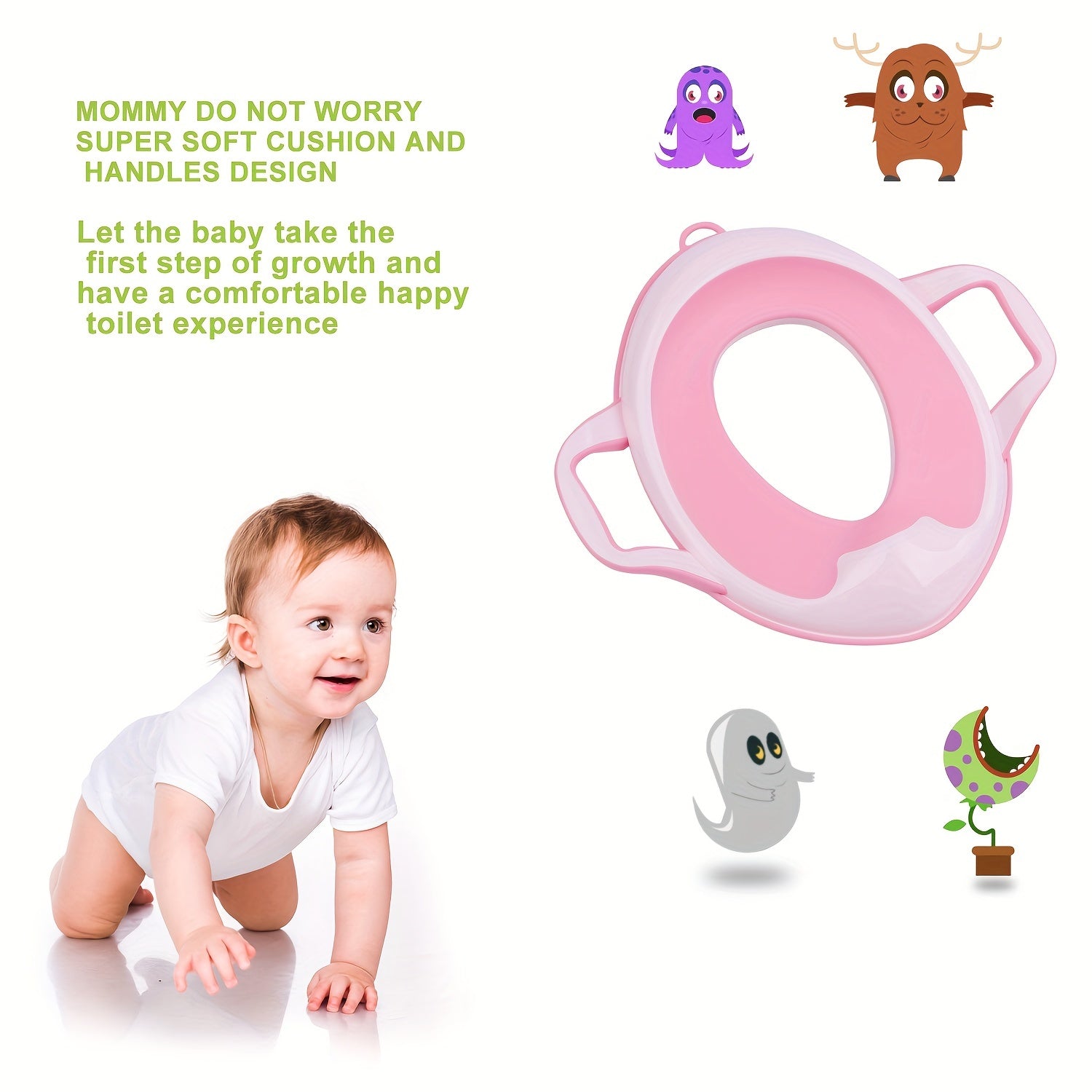Toilet Seat Cushion for Kids Baby Potty Trainer Sitting Aid