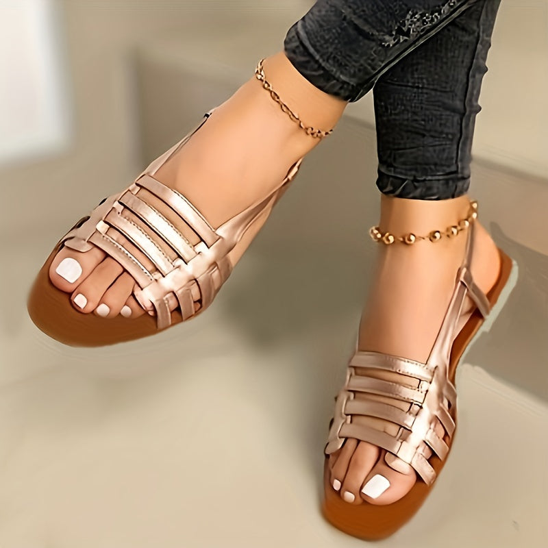 Women's Open Toe Sandals Non slip Beach Slip On Shoes