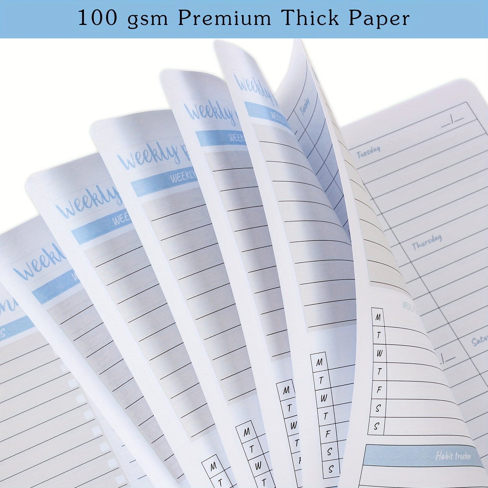 BUBU Weekly Planner To Do List Notebook Undated Goal Planner