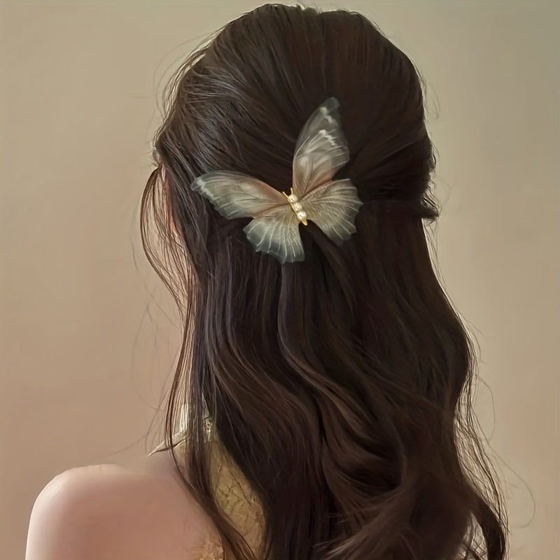 3pcs Butterfly Hair Claw Vintage Clip for Side Hair Bang Braids Women Girls