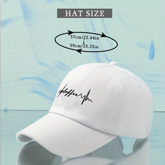 Vintage Embroidered Baseball Cap Coffee Print