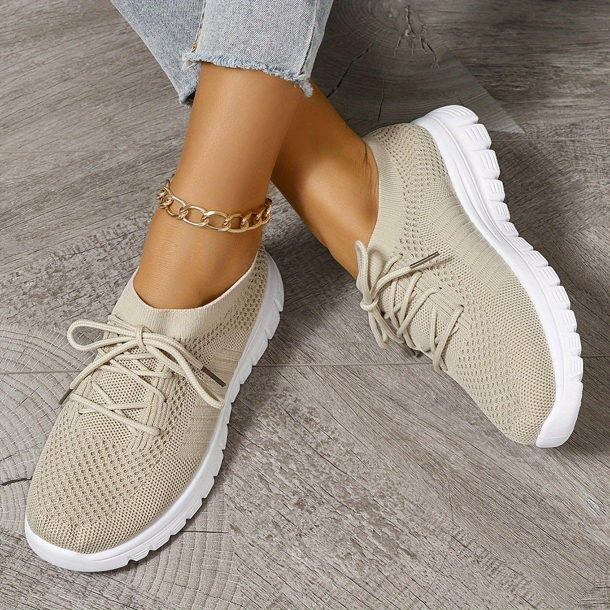 Women's Mesh Breathable Running Shoes Soft Comfortable Non Slip Outdoor Sneakers
