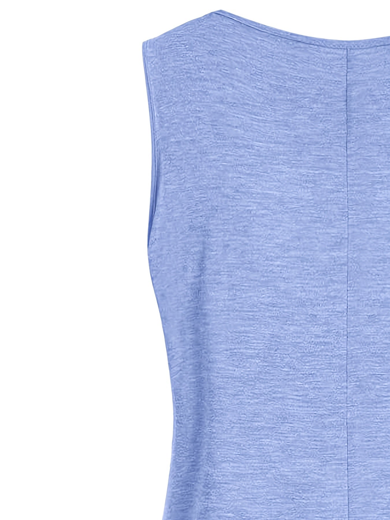 Plus Size Floral Embroidered Round Neck Tank Top
