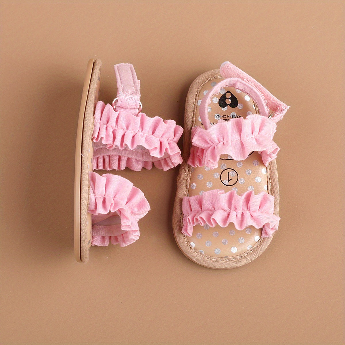 Baby Girls Breathable Open Toe Sandals Lightweight Anti Slip Comfortable