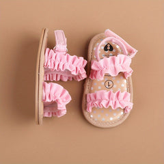 Baby Girls Breathable Open Toe Sandals Lightweight Anti Slip Comfortable