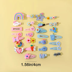 14pcs Girls Hair Clip Cartoon Hairpin Side Clip Hair Accessories Children's Gift