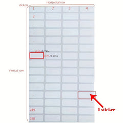 500-1000pcs Blank Self-adhesive Label Cross Stitch Marker