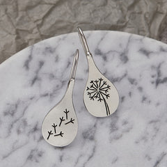 Dandelion Earrings Engagement Alloy Pendant Jewelry