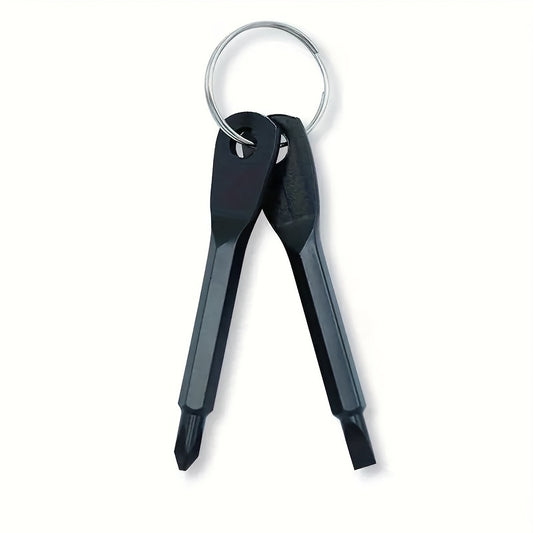 Stainless Steel Portable Screwdriver Key Chain Emergency Tool