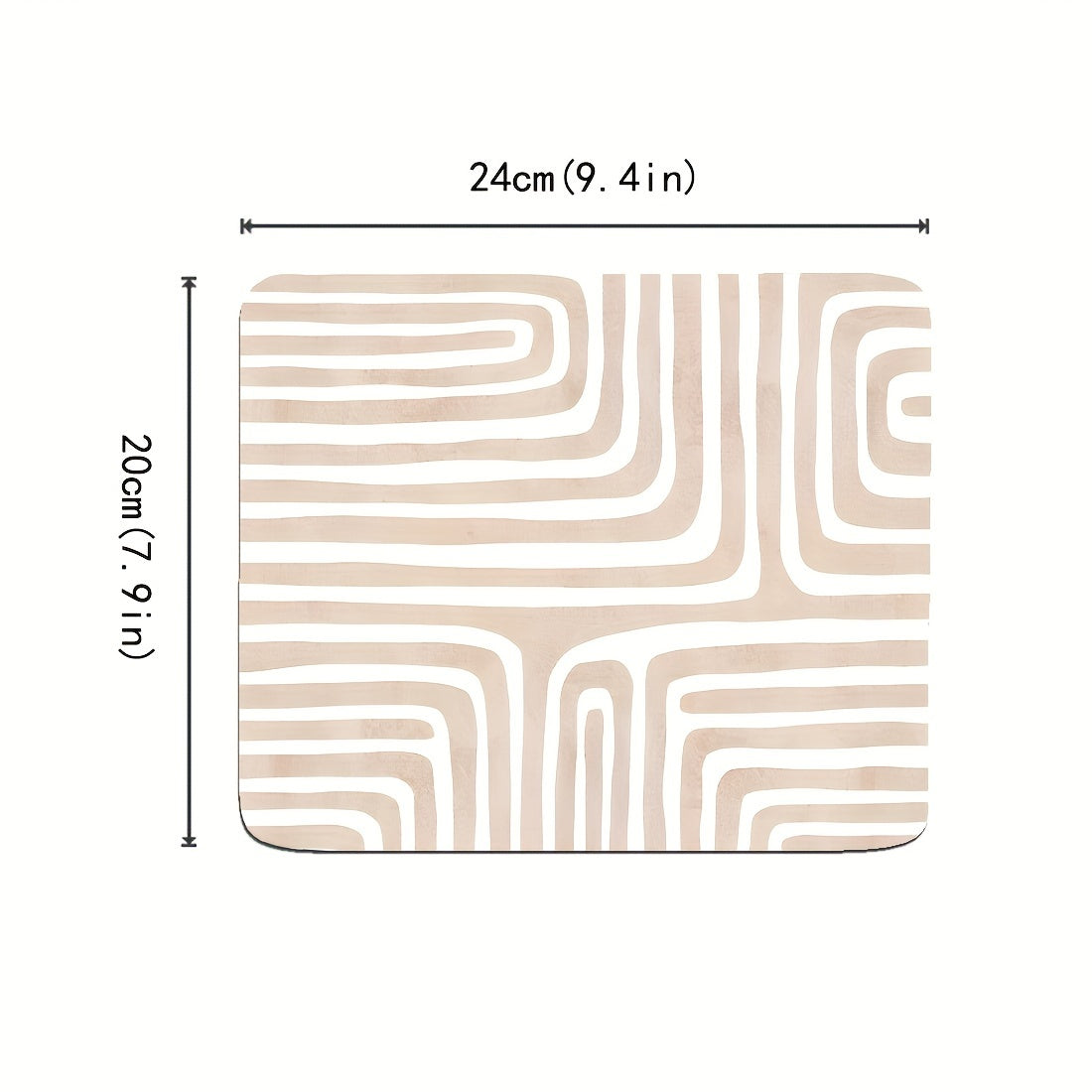 Line Pattern Small Desktop Mouse Pad Office Home Computer Accessories