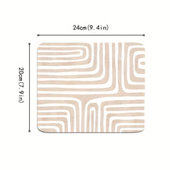 Line Pattern Small Desktop Mouse Pad Office Home Computer Accessories